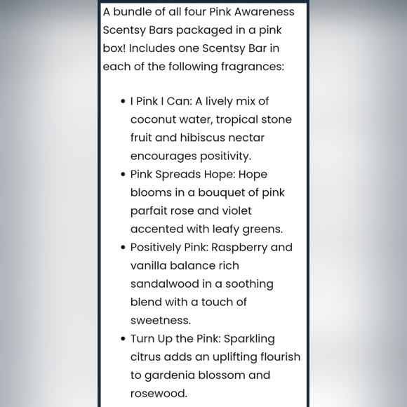 Scentsy Pink Awareness Wax Melts Set Breast Cancer Awareness Fruity Tropical 4 - Picture 6 of 7